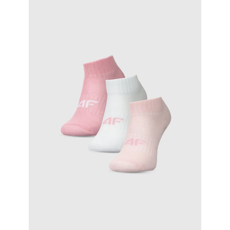 Girls' casual ankle socks (SET OF 3) 4F 4FJWMM00USOCF497-96S *Kategoria tymczasowa Your Sports Performance
