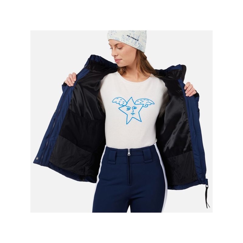 ROSSIGNOL W JCC ALLSNOW DOWN JKT women's ski jacket blue