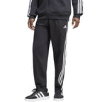Men's adidas Essentials 3-Stripes Single Jersey Pants Black KY6611