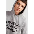 O'neill men's sweatshirt with kangaroo pocket, Triple, fashionable gray To be categorized Your Sports Performance