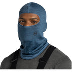 BUFF MERINO LIGHTWEIGHT BALACLAVA MULTISTRIPES grey