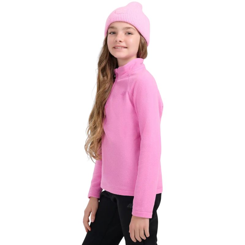 Fleece sweatshirt for girls 4F F060 fuchsia 4FJWAW25UFLEF060 55S 4f