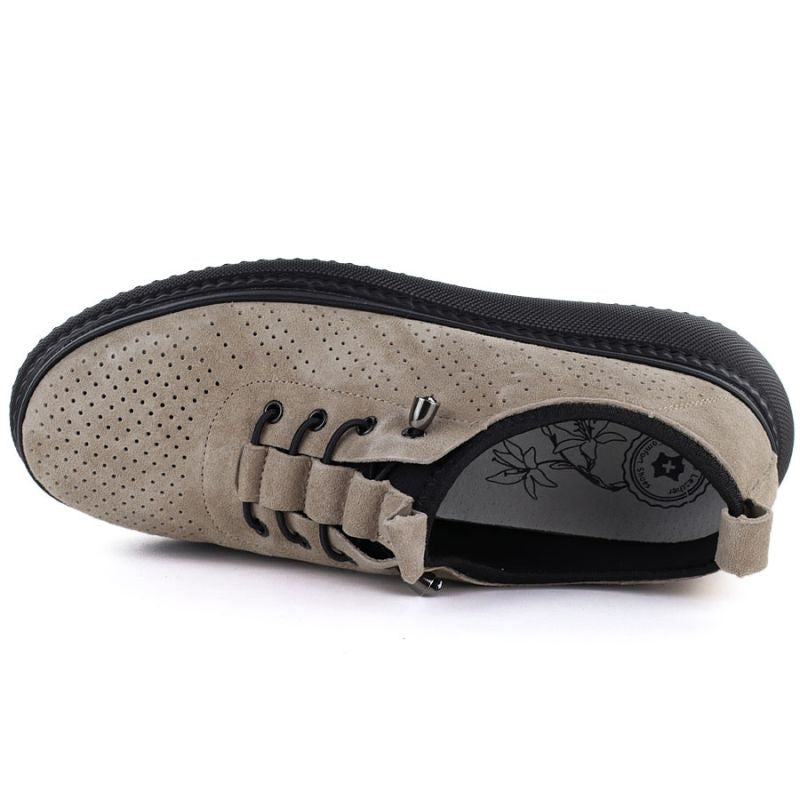 Leather openwork platform shoes fango Jezzi 26PB18-135 Jezzi