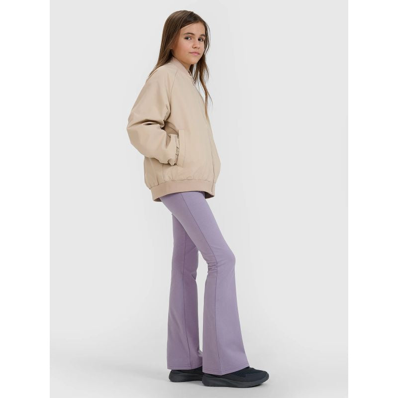 Girls' transitional bomber jacket 4F 4FJWSS25TJACF184-82S *Kategoria tymczasowa Your Sports Performance