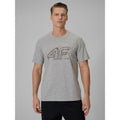 Men's regular-fit graphic T-shirt 4F 4FRSS26TTSHM3989-10S