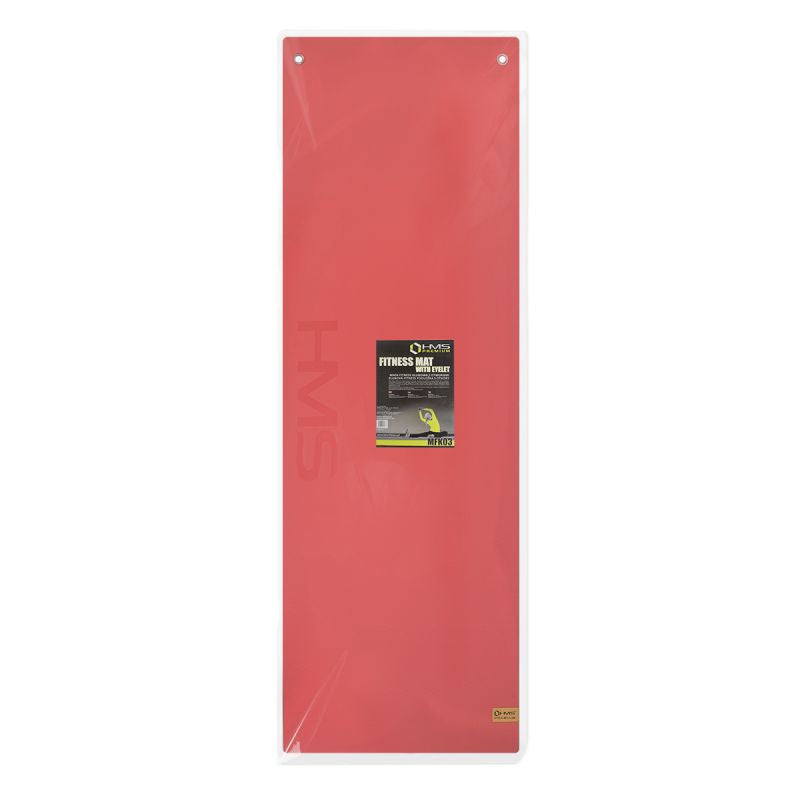 Club fitness mat with holes HMS Premium MFK03 Red-Black