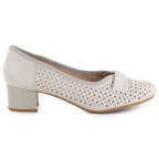 Women's openwork beige pumps Jezzi 233-12 To be categorized Your Sports Performance