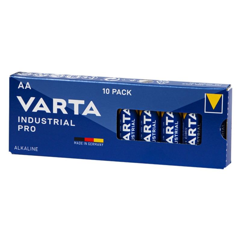 VARTA ALKALINE BATTERY LR6 AA INDUSTRIAL 10 PCS VALUE PACK Baterie, akumulatorki i ładowarki/Baterie Your Sports Performance