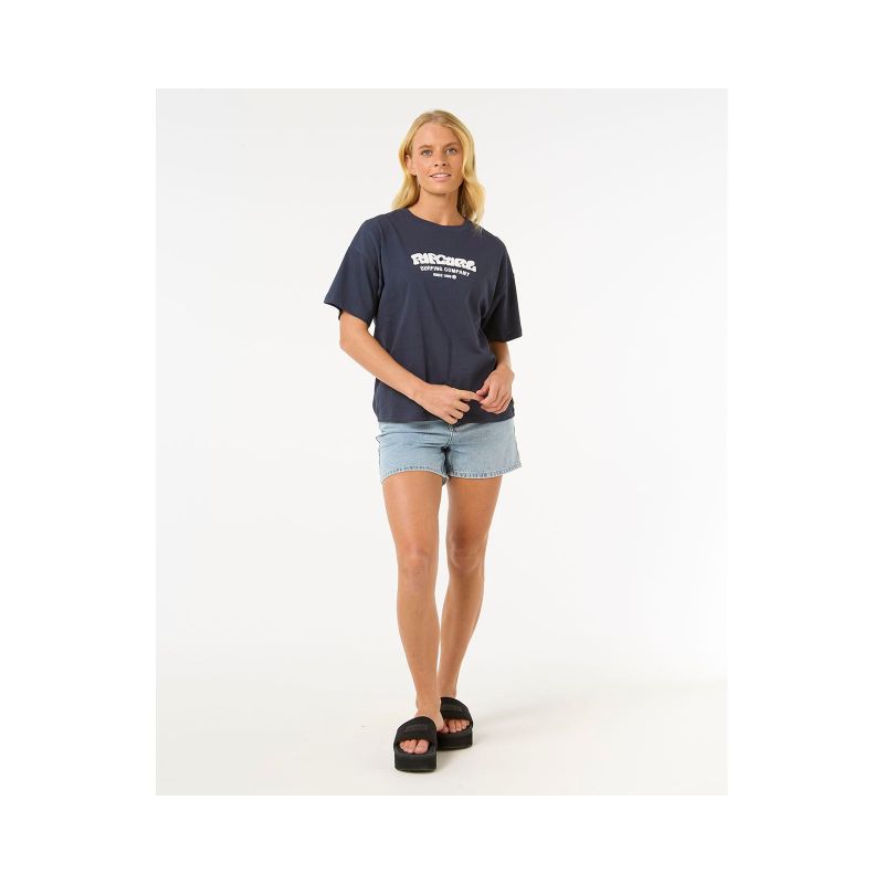 RIP CURL Surf Puff Relaxed Tee, navy blue