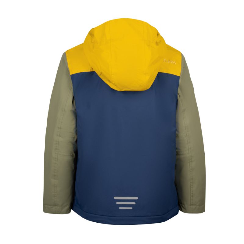 Trollkids Kids Kirkenes Anorak Waterproof Rain Jacket Yellow/Blue (322-703) In preparation Your Sports Performance