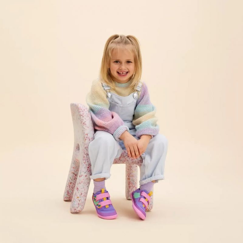 Affenzahn Halbschuh Baumwolle shoes Lucky Creative Toucan Jr 00391-40120 Affenzahn