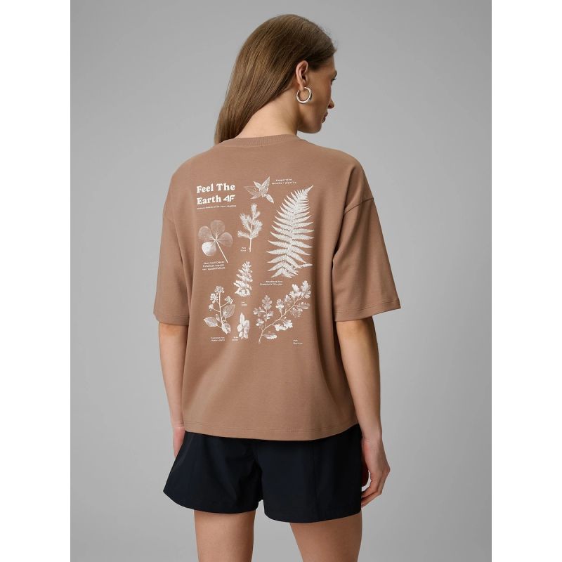 Women's regular printed T-shirt 4F 4FRSS26TTSHF3704-83S 4f