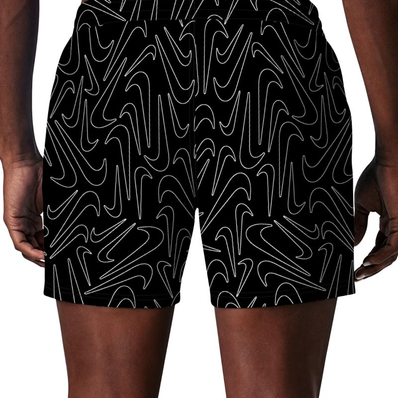 Nike Breaker Tossed Swoos 5" Volley Swim Shorts black NESSG572 001