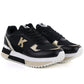 Women's leather sports shoes black Kobbo 100102 Kobbo
