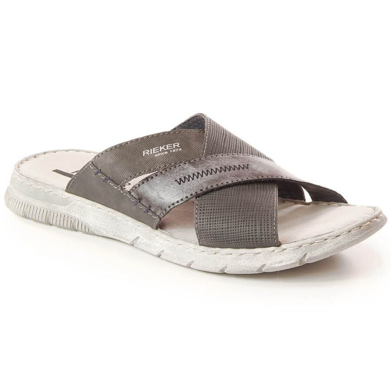 Comfortable Rieker M RKR581 gray flip-flops Footwear/Lifestyle/Rieker Your Sports Performance