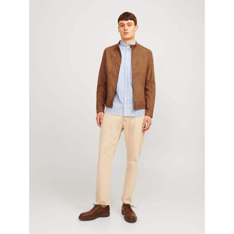 Jack&Jones JJEDYLAN CLEAN JACKET NOOS 12261197 COGNAC synthetic suede jacket To be categorized Your Sports Performance