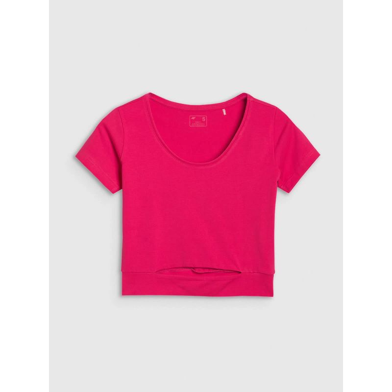 Women's crop top plain t-shirt 4F 4FRSS25TTSHF2695-54S *Kategoria tymczasowa Your Sports Performance