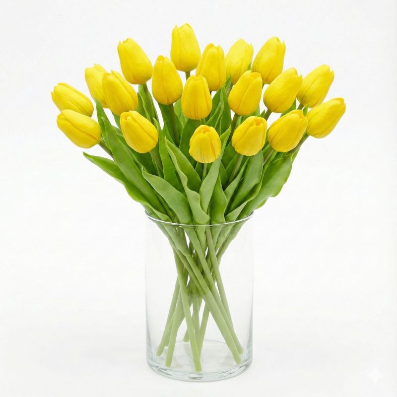 YELLOW TULIP 31CM LIFE-LIKE SPRING DECORATION Home and Garden/Equipment Your Sports Performance