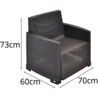 LOUNGE FURNITURE SET: 2 ARMCHAIRS + SOFA + COMO TABLE Home and Garden/Garden Your Sports Performance