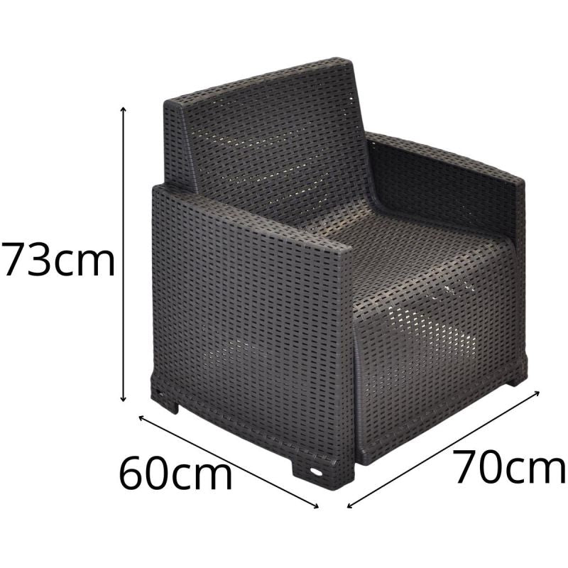 LOUNGE FURNITURE SET: 2 ARMCHAIRS + SOFA + COMO TABLE Home and Garden/Garden Your Sports Performance