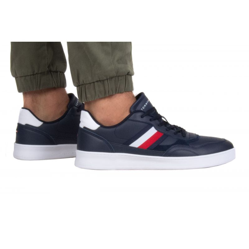 Tommy Hilfiger Court Cupsole Retro Lth Stripes shoes M FM0FM04828 DW5 Footwear/Lifestyle/Tommy Hilfiger Tommy Hilfiger