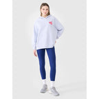 Women's oversize sweatshirt with hood, unzipped, 4F 4FWSS25TSWSF1578-34S *Kategoria tymczasowa Your Sports Performance
