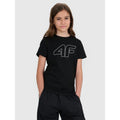 Girls' regular printed T-shirt 4F 4FJWSS25TTSHF2176-20S 4f