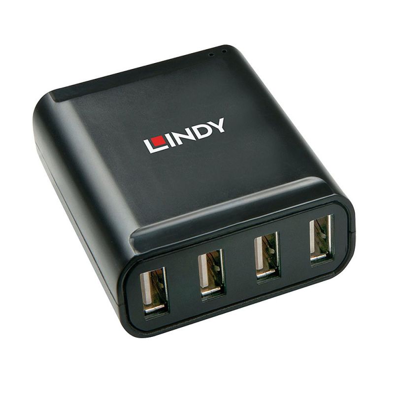 Lindy 42679 USB 2.0 Hubs and Hubs Black Kable i adaptery/Adaptery, przejściówki Your Sports Performance