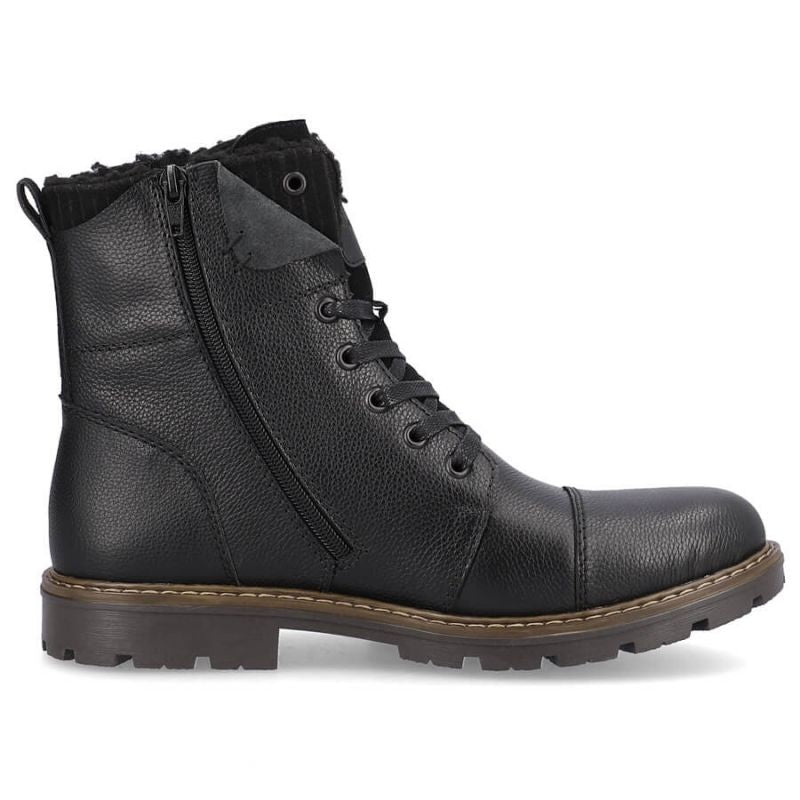 Leather boots insulated with wool Rieker M RKR296A black Footwear/Outdoor/Rieker Your Sports Performance