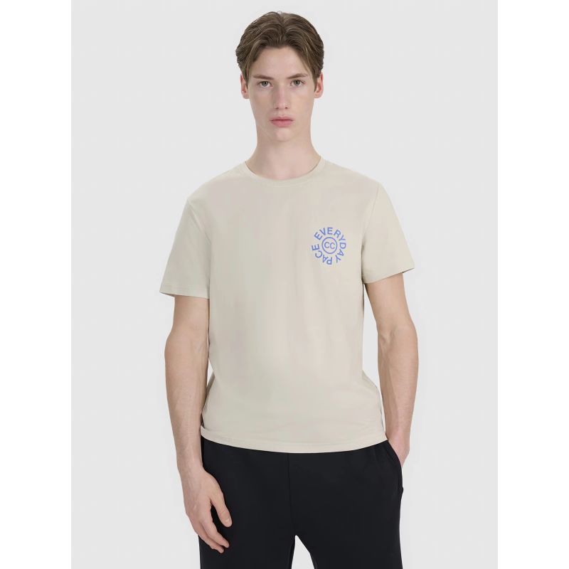 Men's regular printed T-shirt 4F 4FWSS25TTSHM1980-83S *Kategoria tymczasowa Your Sports Performance