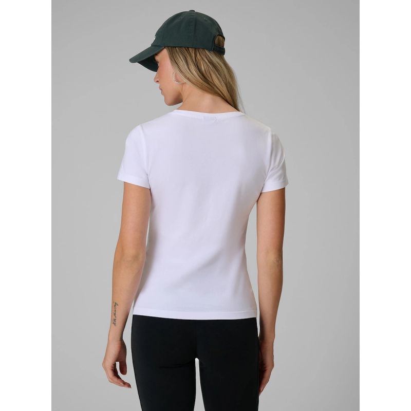 Women's slim plain T-shirt 4F 4FRMM00TTSHF3619-10S