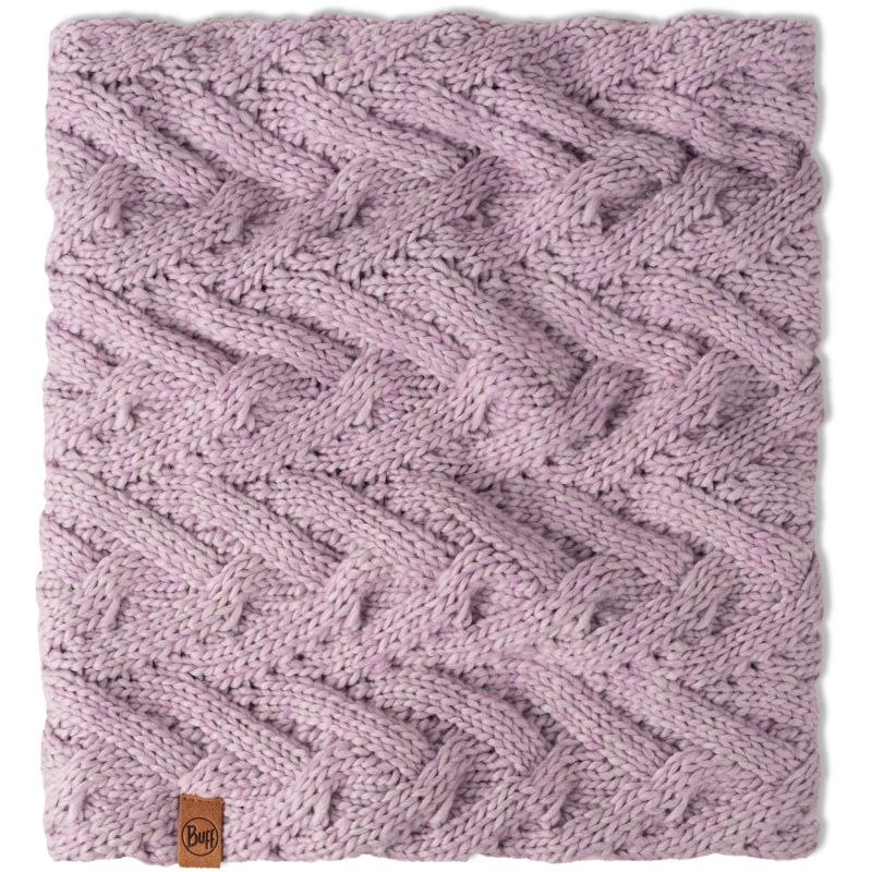 BUFF KNITTED & FLEECE NECK WARMER CARYN LILAC ICE