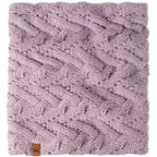 BUFF KNITTED & FLEECE NECK WARMER CARYN LILAC ICE
