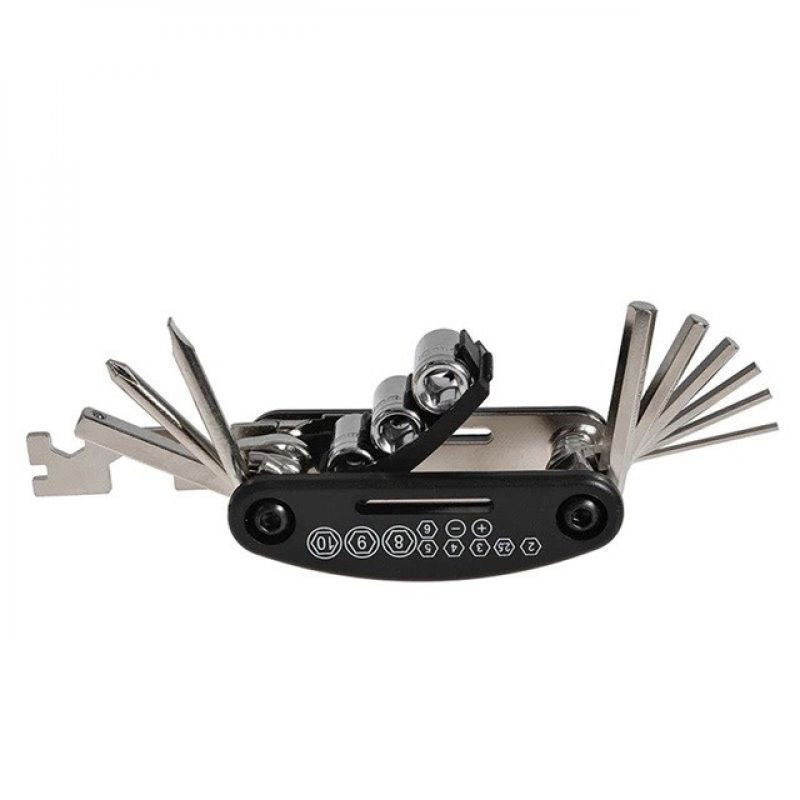 Rockbros GJ1601 16-in-1 Multi-Tool for Bicycle Repair - Black Import z Action/Rowery i akcesoria/Narzędzia Your Sports Performance