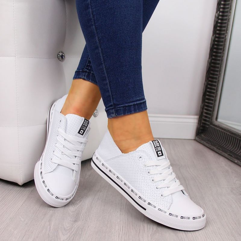 Big Star W FF274024 openwork low sneakers white Footwear/Lifestyle/Big Star Your Sports Performance
