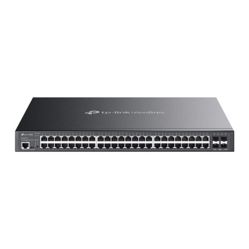 TP-Link Omada SG3452XMPP Network Link Managed L2+ Gigabit Ethernet (10/100/1000) PoE Support 1U Black Komunikacja i łączność/Switch-e Your Sports Performance