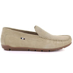 Men's beige leather loafers Bugatti TT153108 Bugatti