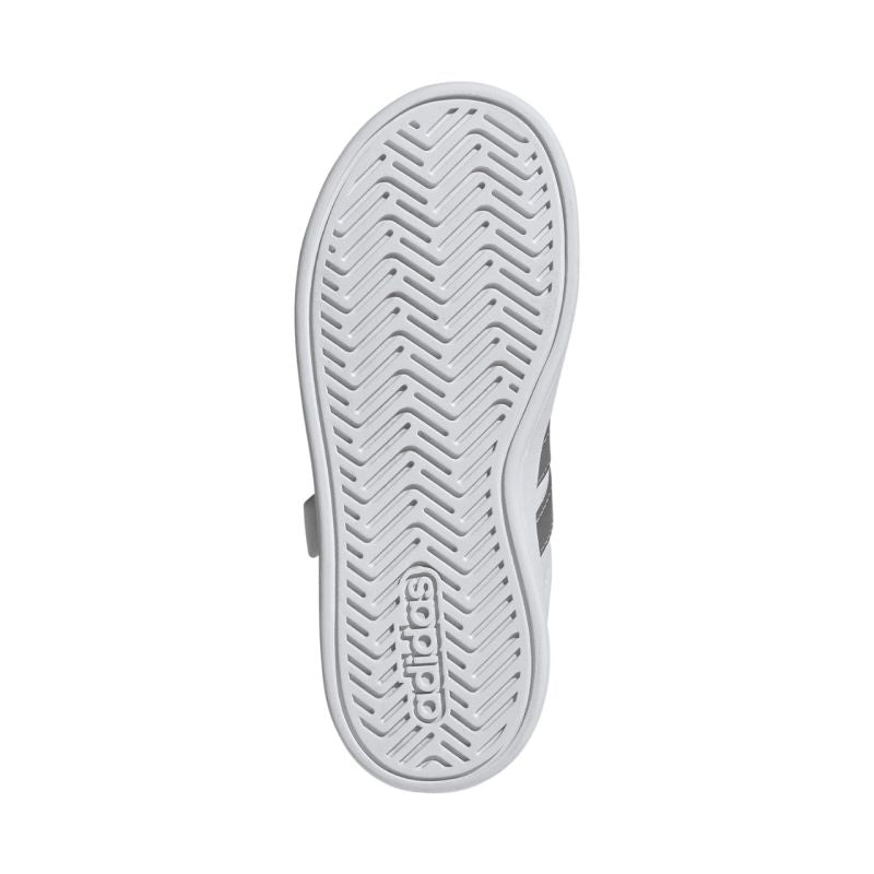 Adidas Grand Court 3.0 Kids' Shoes White and Silver JP9368