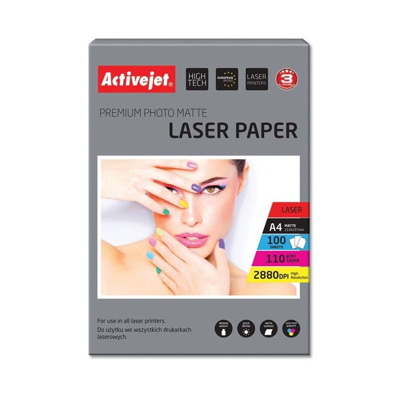 Activejet AP4-110M100L Matte Photo Paper (A4; 100 pcs.) Artykuły papiernicze/Papier fotograficzny Your Sports Performance