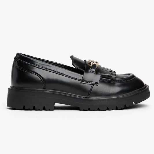 Tommy Hilfiger women's loafers LOW CUT SHOE T3A4-34011-1453999 999 BLACK WD