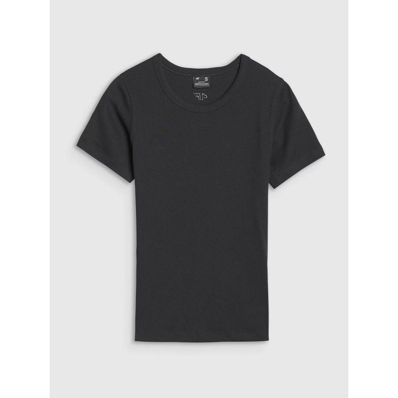 Women's slim ribbed t-shirt 4F 4FWSS25TTSHF1968-20S *Kategoria tymczasowa Your Sports Performance