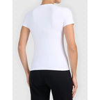Women's basic V-neck T-shirt 4F 4FWMM00TTSHF3307-10S *Kategoria tymczasowa Your Sports Performance