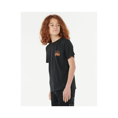 RIP CURL GRATEFUL SHRED TEE - BOY black