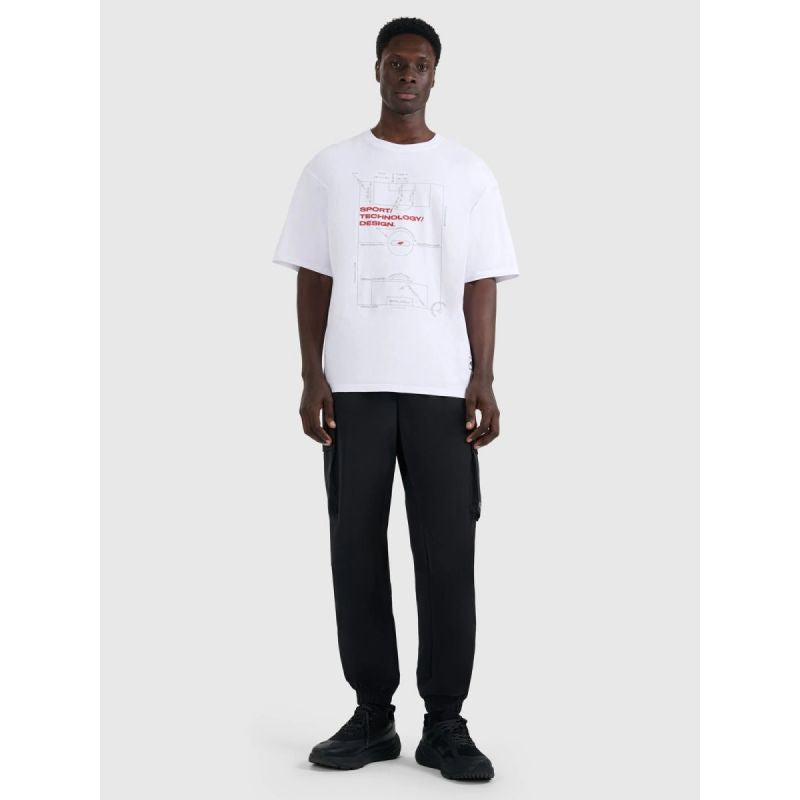Men's oversized printed T-shirt 4F 4FRAW25TTSHM3257-10S 4f