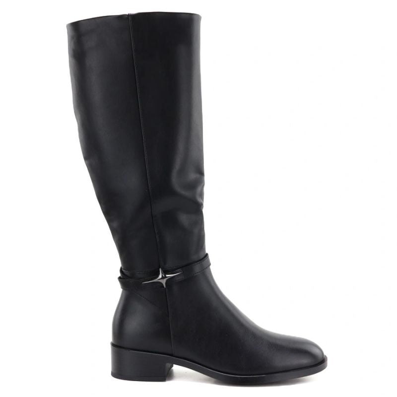 Women’s Black Officer Boots Potocki SZ12862