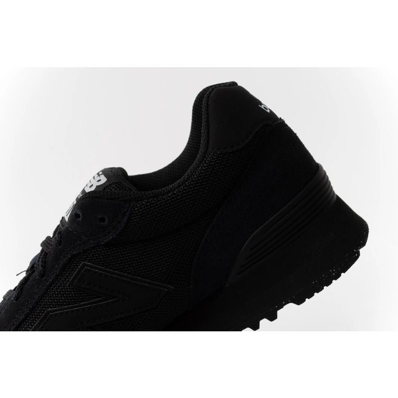 New Balance men's 515 black suede leather sneakers