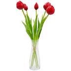 BOUQUET OF 5 RED PEONY TULIPS 39 CM LIFE-LIKE SPRING DECORATION Home and Garden/Equipment Your Sports Performance