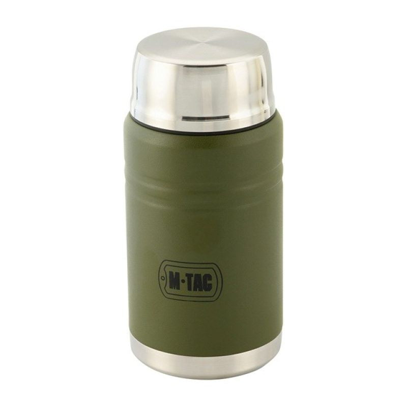 M-TAC Olive stainless steel lunch thermos with spoon, capacity 750 ml. AGD - Produkty/Termosy i kubki termiczne Your Sports Performance