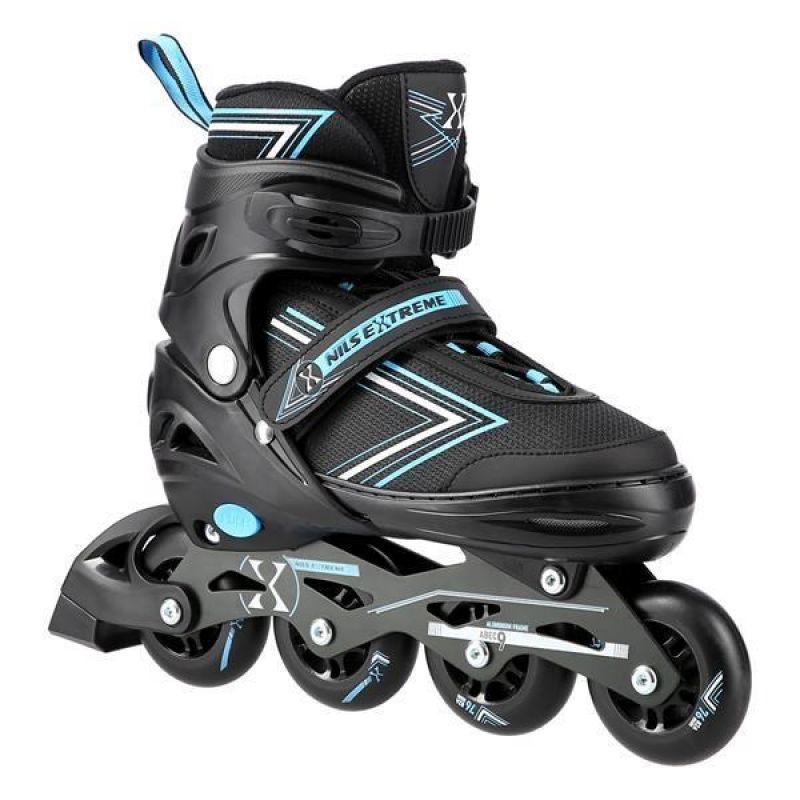 NILS EXTREME NH11912 A 2IN1 ROLLER SKATES BLACK-BLUE SIZE S (31-34) WITH REPLACEABLE HOCKEY BLADE Import z Action/Skating/Rolki, wrotki Your Sports Performance