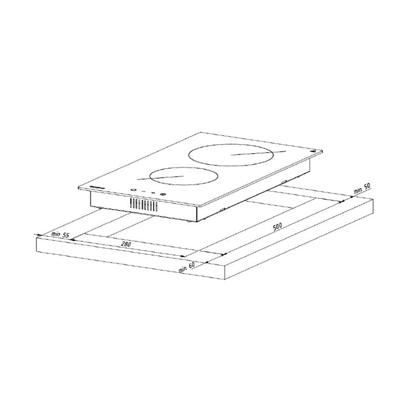AKPO PKA 30 601 ceramic plate black AGD - Produkty/Płyty grzejne do zabudowy Your Sports Performance